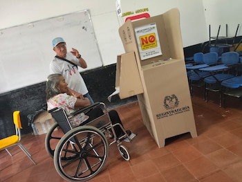 La Registraduría garantiza el derecho al voto de personas con discapacidad en las elecciones presidenciales de Colombia 2026 - crédito @Registraduria/X