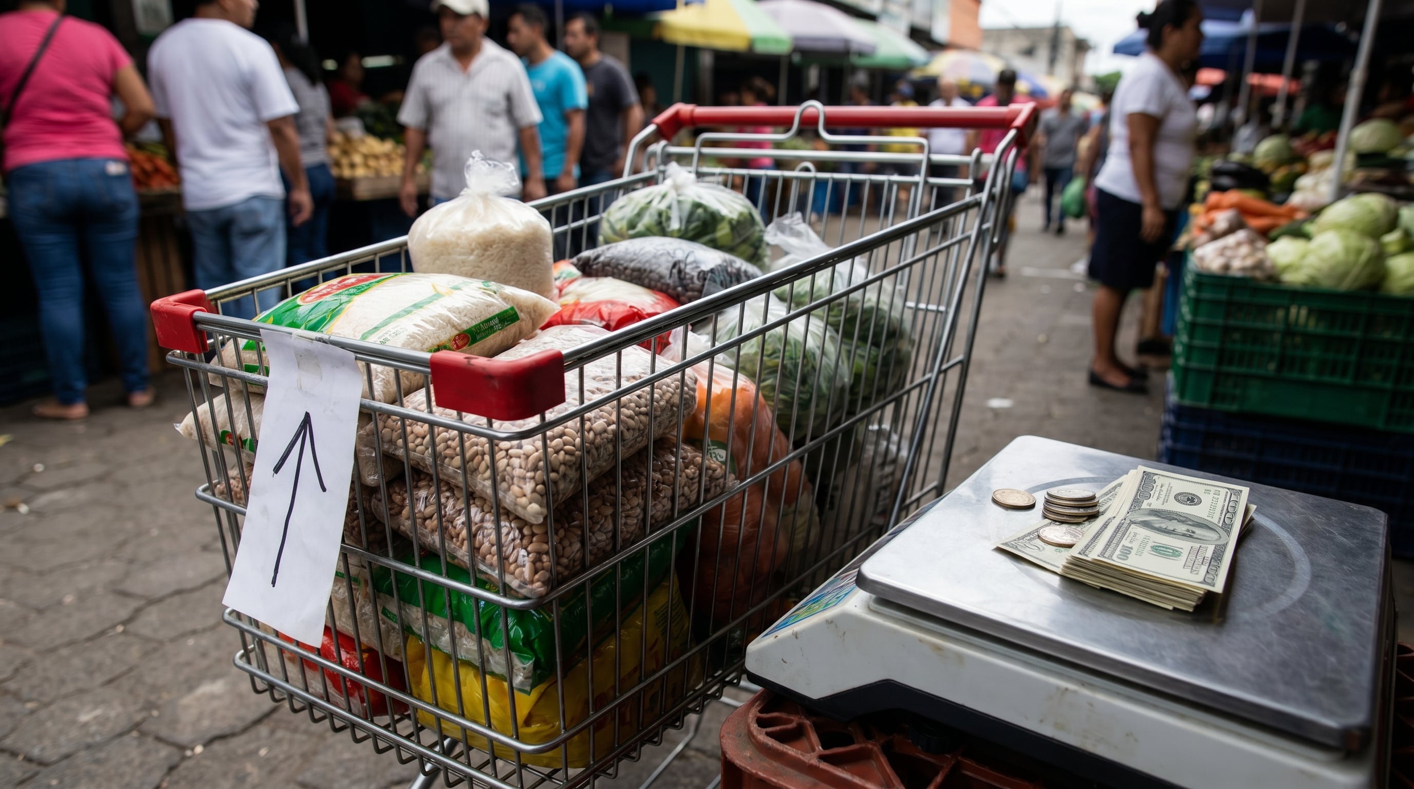 La canasta básica alimentaria urbana de El Salvador alcanzó un valor de 264.73 dólares en agosto de 2026. (Imagen Ilustrativa Infobae)