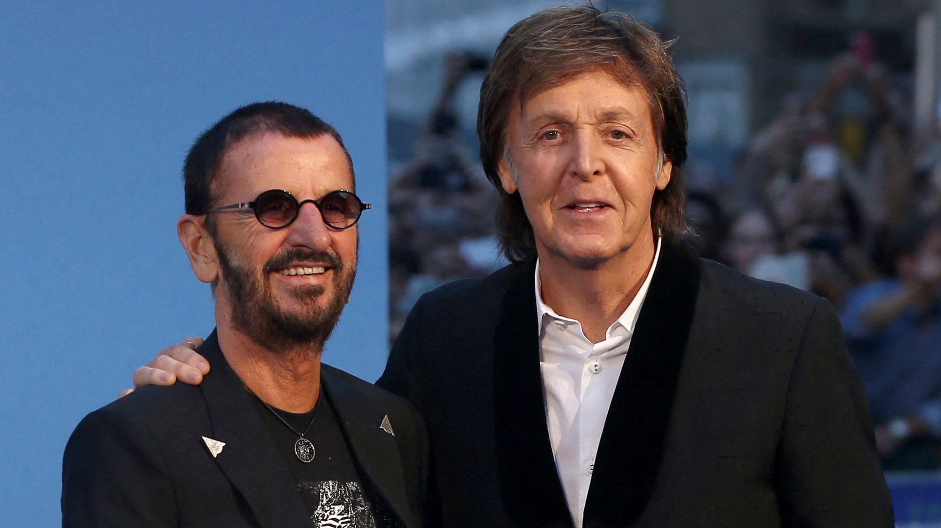 Paul McCartney y Ringo Starr presentan