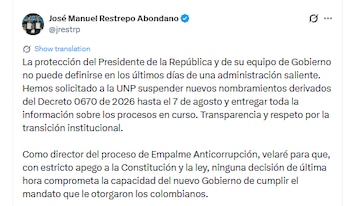 José Manuel Restrepo habló sobre nuevo decreto de Gustavo Petro - crédito @jrestrp/X