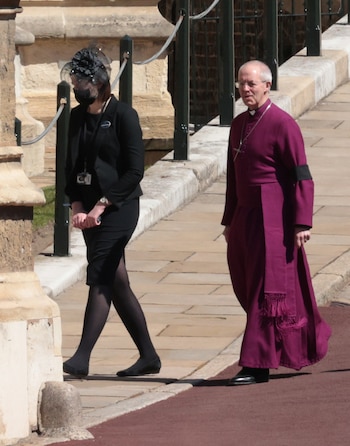 Justin Welby, arzobispo de Canterbury, quien celebró la ceremonia en la capilla de San Jorge