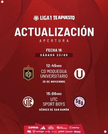 Universitario de Deportes – Deportivo Moquegua – Liga 1 – Perú – deportes – 12 mayo