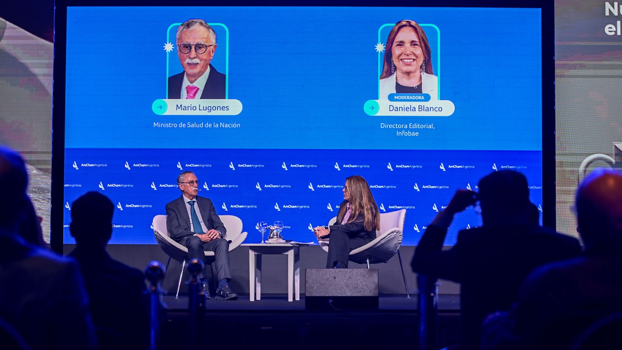 El ministro Mario Lugones fue entrevistado por Daniela Blanco, directora Editorial de Infobae