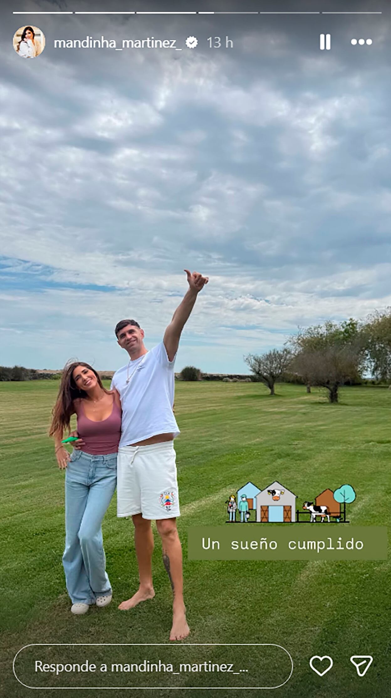 Mandinha y Dibu, juntos en su hogar