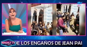 María Pía Copello recibe respaldo de Magaly Medina tras críticas: “La gente está cambiando la opinión sobre ella”. Captura: Amor y Fuego.