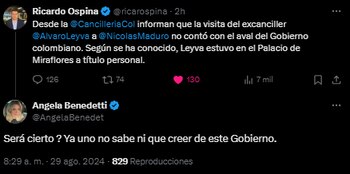 "¿Será cierto? Ya uno no