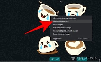 Selecciona los stickers que deseas