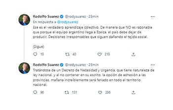 El mensaje del gobernador de