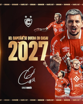 Carlos Garcés renueva por un año más con los cusqueños. - Crédito: Cienciano