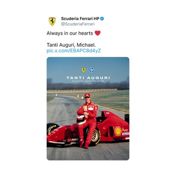 El posteo de Ferrari que