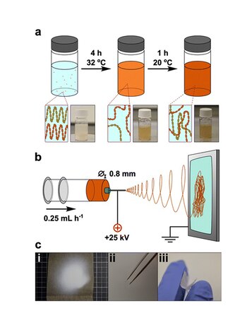 La mezcla de almidón y ácido fórmico resulta efectiva en la creación de fibras ultrafinas (Nanoscale Advances)