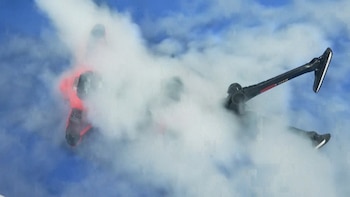 Récords, choques e incendios de robots olímpicos