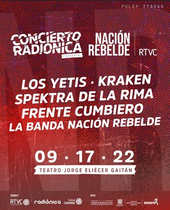 Cartel oficial del Concierto Radiónica