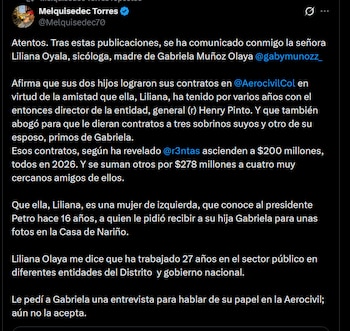 Melquisedec Torres - crédito @Melquisedec70/X