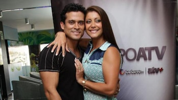 Karla Tarazona y Christian Domínguez.