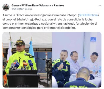 El general William Salamanca nombró