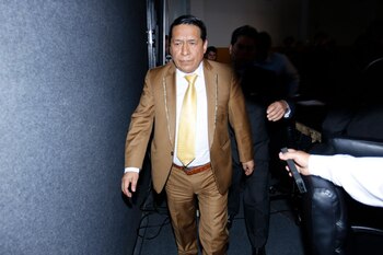 Alberto Santana, durante la intervención