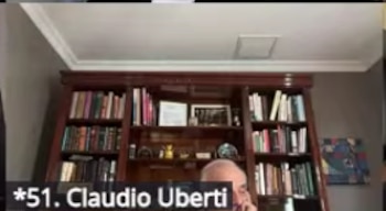 Claudio Uberti en la audiencia