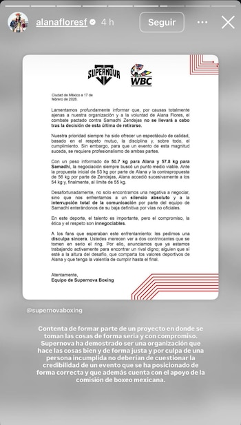 Alana Flores defendió la reputación