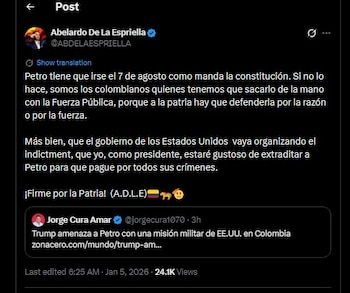 Abelardo De La Espriella habló