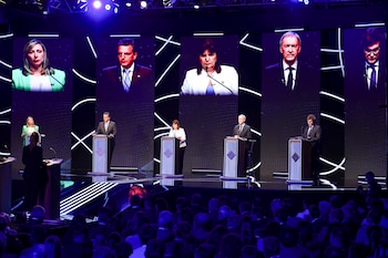 Una imagen del primer debate