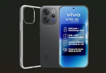 vivo V70 cuenta con fotografía profesional gracias al sensor telefoto ZEISS de 50 MP, batería de 6.500 mAh e IA.