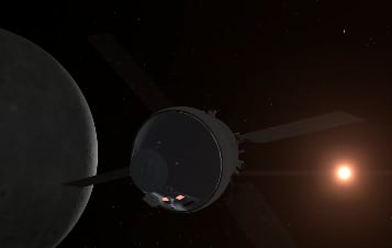 La cápsula Orión ya emprendió el regreso a la Tierra (NASA)