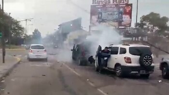 Video: la frenética persecución policial