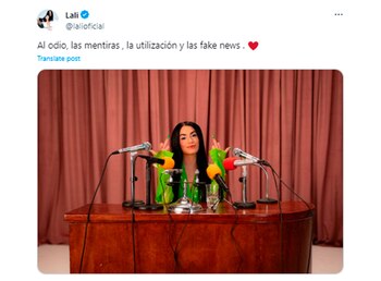 El contundente gesto de Lali