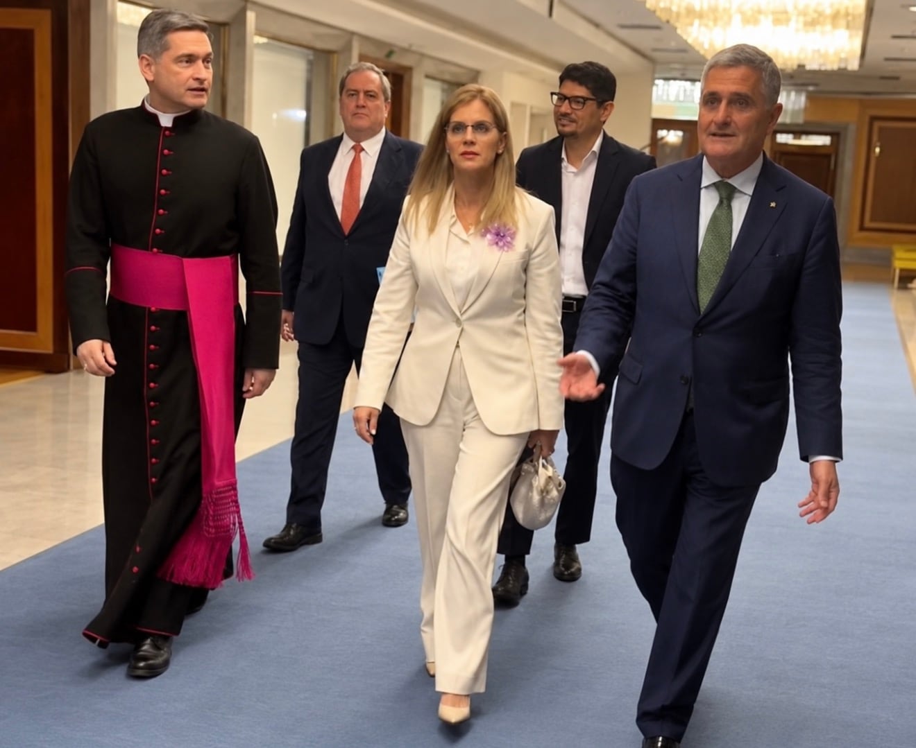 Laura Fernández llega a Italia para reunirse con el papa León XIV y el presidente Sergio Mattarella