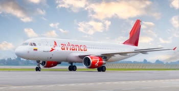 Un avión de la aerolínea colombiana Avianca.
ESPAÑA EUROPA MADRID ECONOMIA
AVIANCA