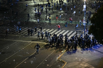 Final Copa Mundial de la FIFA 2026 – Argentina Vs España - Incidentes Obelisco