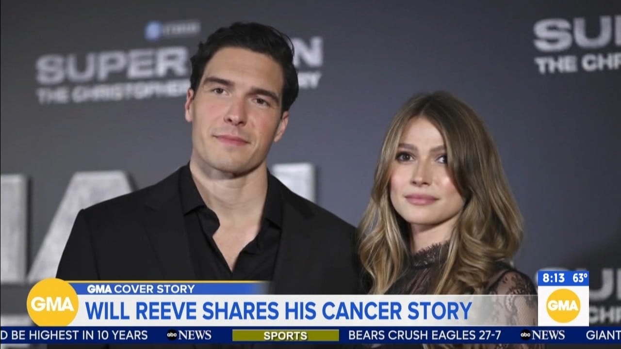 Will Reeve y Amanda Dubin Reeve llevaban apenas tres meses de casados cuando él recibió el diagnóstico de cáncer testicular. (Captura de video/ABC)