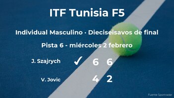 Jasza Szajrych jugará en los octavos de final tras dejar fuera a Viktor Jovic