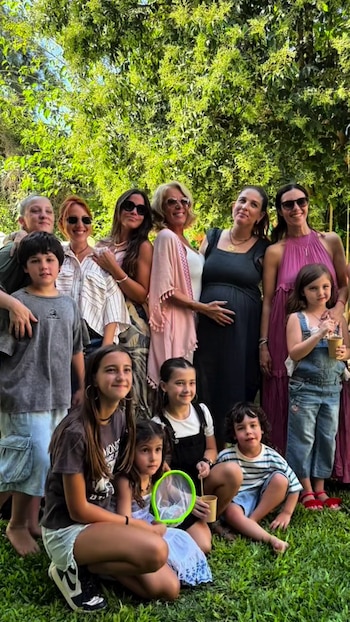 Juana Repetto durante el baby