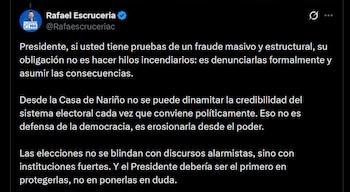 Rafael Escruceria le pidió al