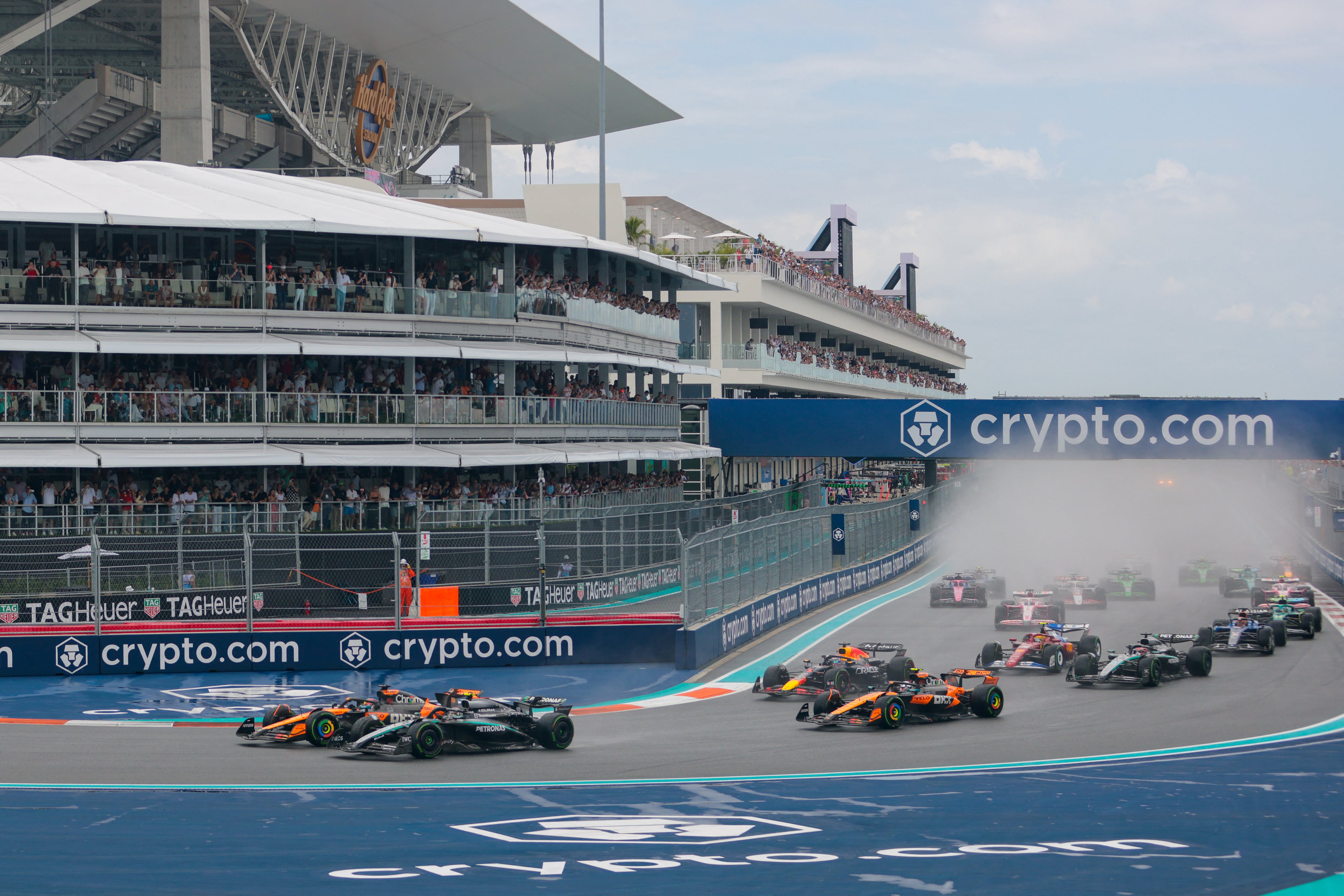 El evento contará con siete campus temáticos que evocan barrios icónicos de Miami, integrando cultura local y experiencia automovilística (Imagn Images-REUTERS)