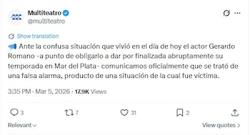 Multiteatro desmintió una situación confusa