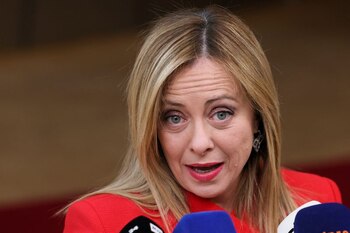 La primera ministra italiana, Giorgia