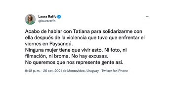 La excandidata a la Intendencia