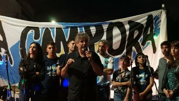 Amado Boudou habla en el