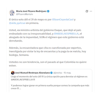 María José Pizarro e suas críticas a José Manuel Restrepo