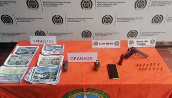 Policía incautó granadas y armas