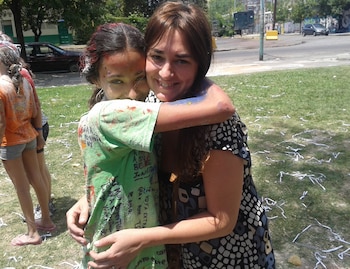 Agustina Posse, madre de Juana,