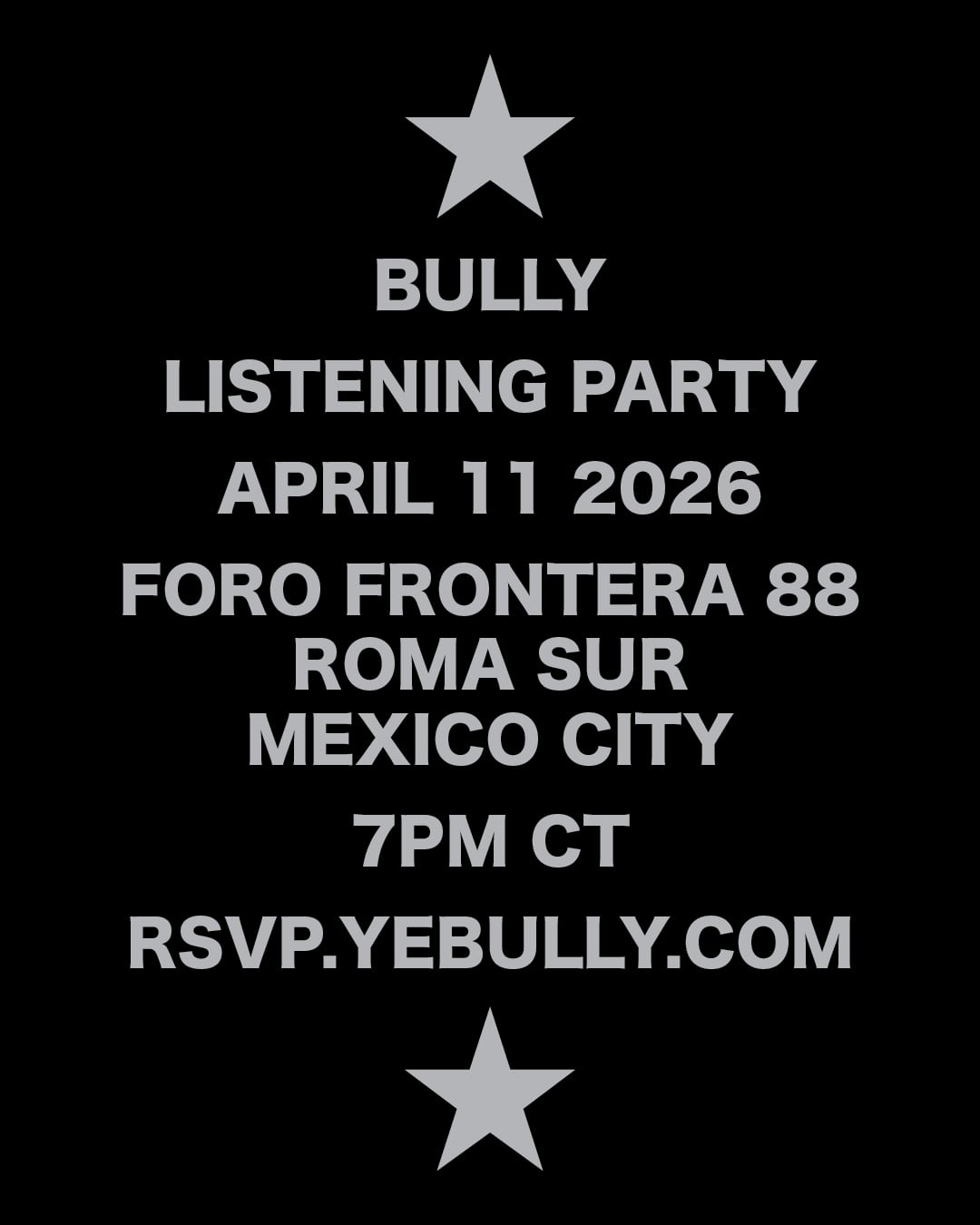 La listening party de Bully, el nuevo álbum de Kanye West, llegó a la Ciudad de México con dos funciones en el Foro Frontera 88. (Captura de pantalla)