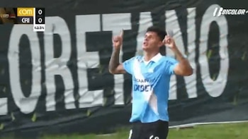 Gol de Jair Moretti para abrir la cuenta en Sporting Cristal vs Comerciantes FC por Copa de la Liga 2026