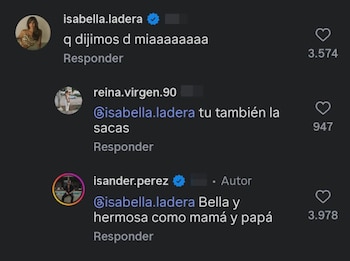El comentario de la famosa no pasó desapercibido - crédito Isander Pérez / Instagram