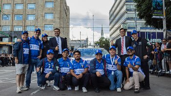 Os alunos que desenvolveram o