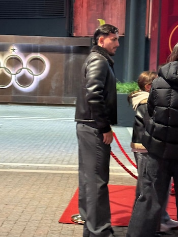 Paredes ingresando al estadio Olímpico