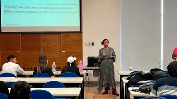 Angelina Alvarado habla sobre la importancia de la enseñanza creativa de las matemáticas.